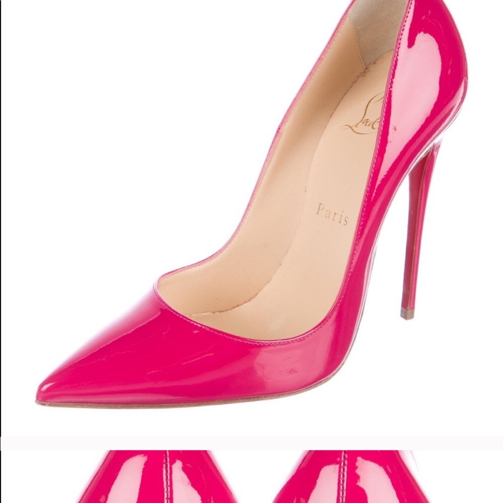 Pink Louboutin stilettos